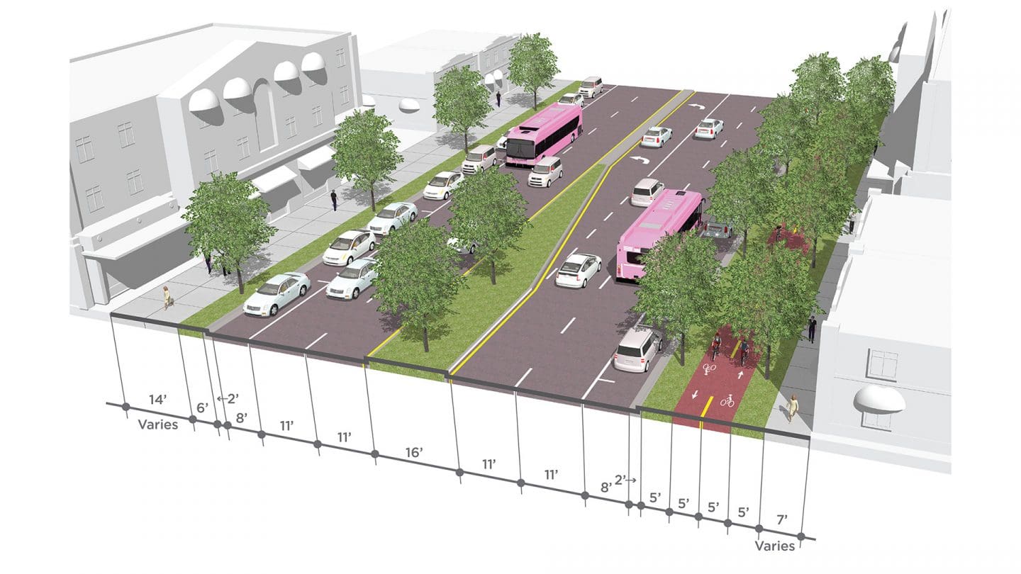 Packing District - Princeton Street Cross-Section