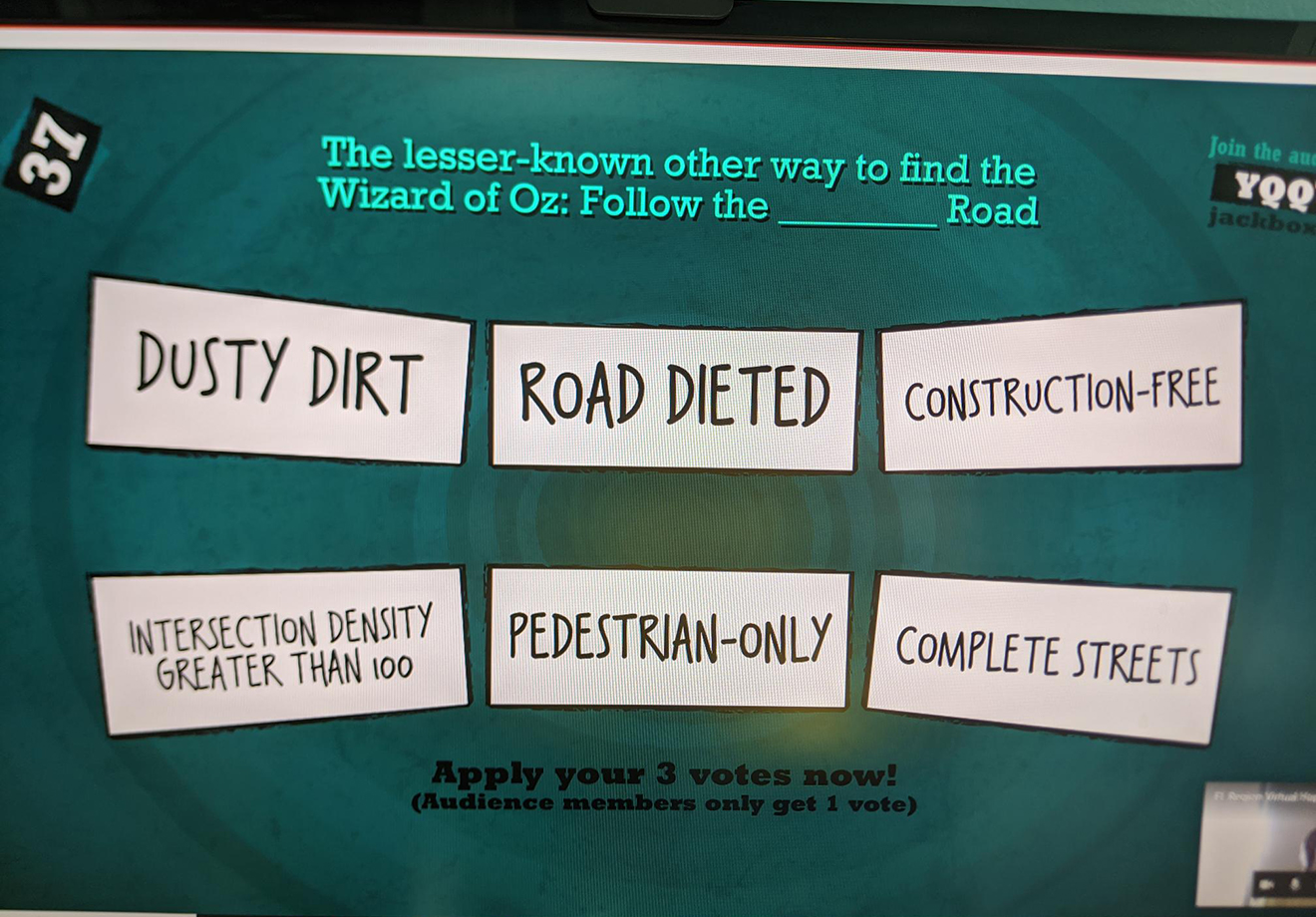 Screenshot of Quiplash game during happy hour