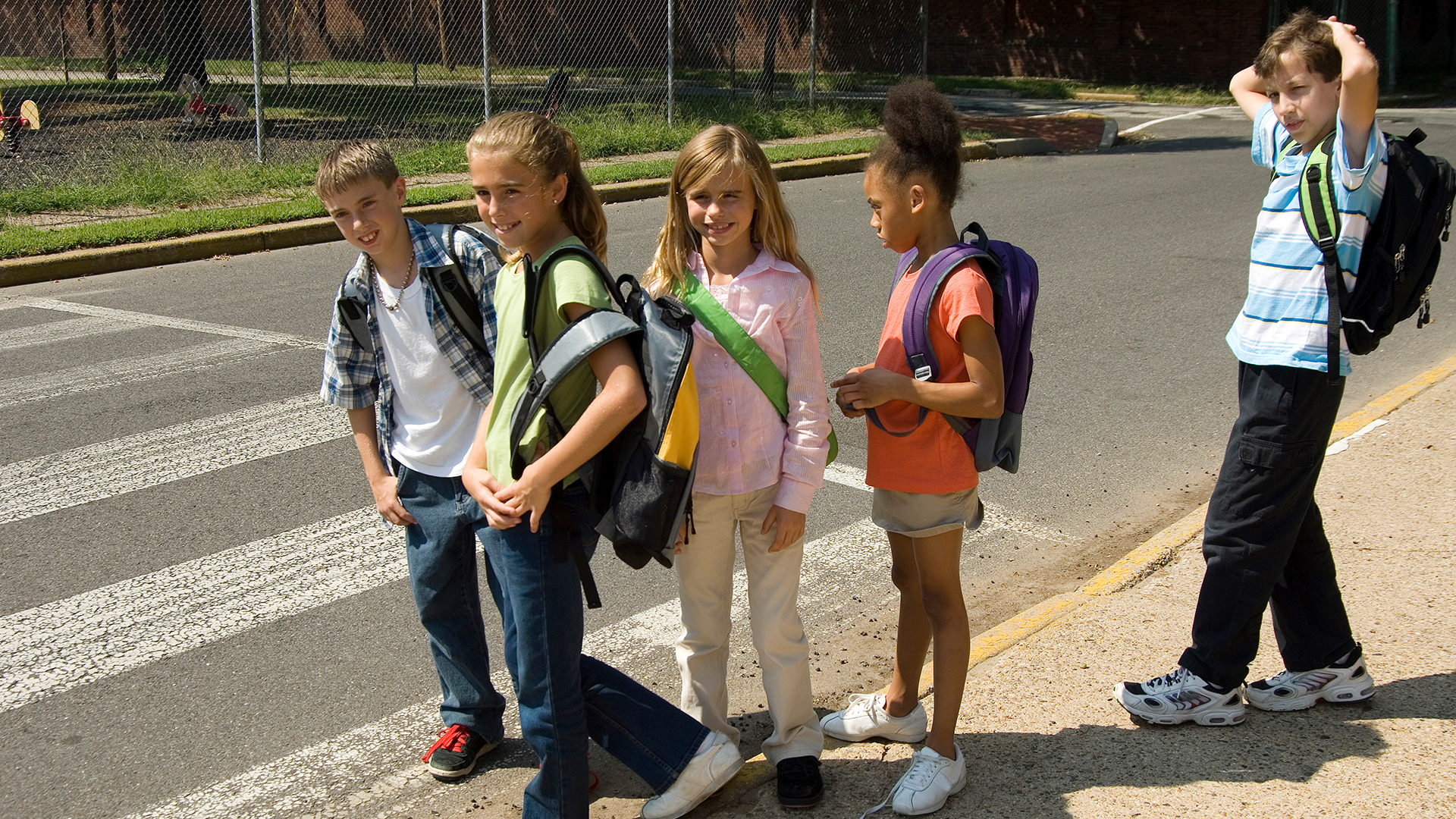 Children Crossing the Street