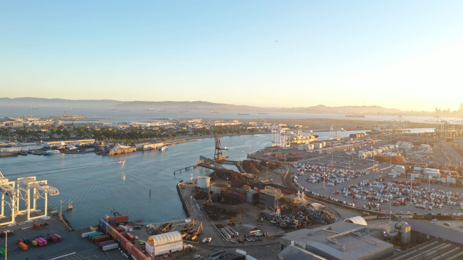 Aerial photo of the City of Alameda