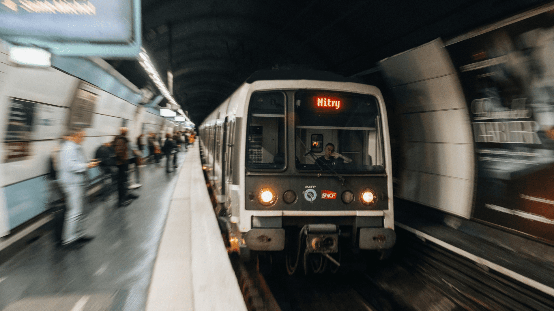 Passengers waiting for the Underground