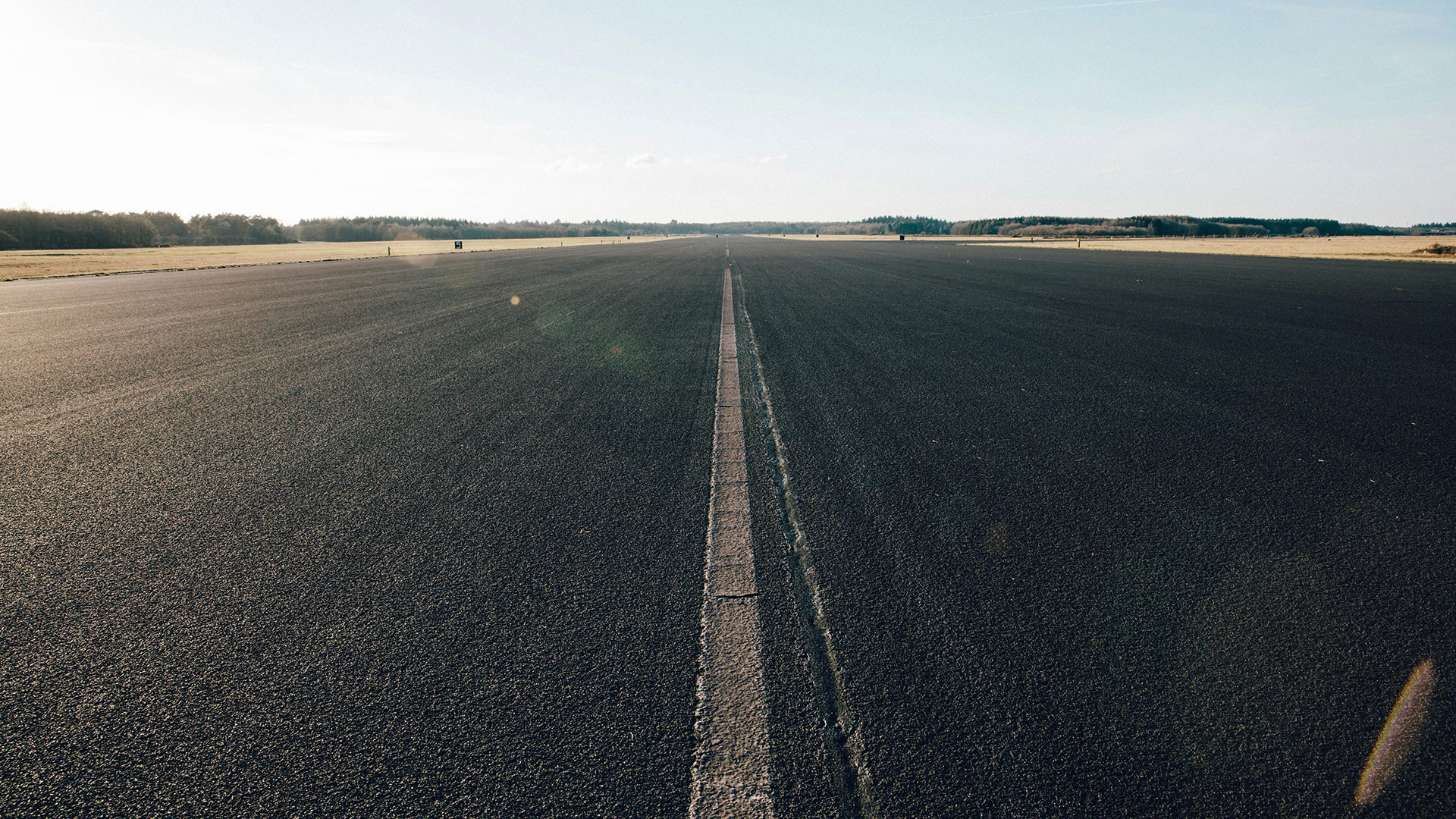 Close-up photo of empty road