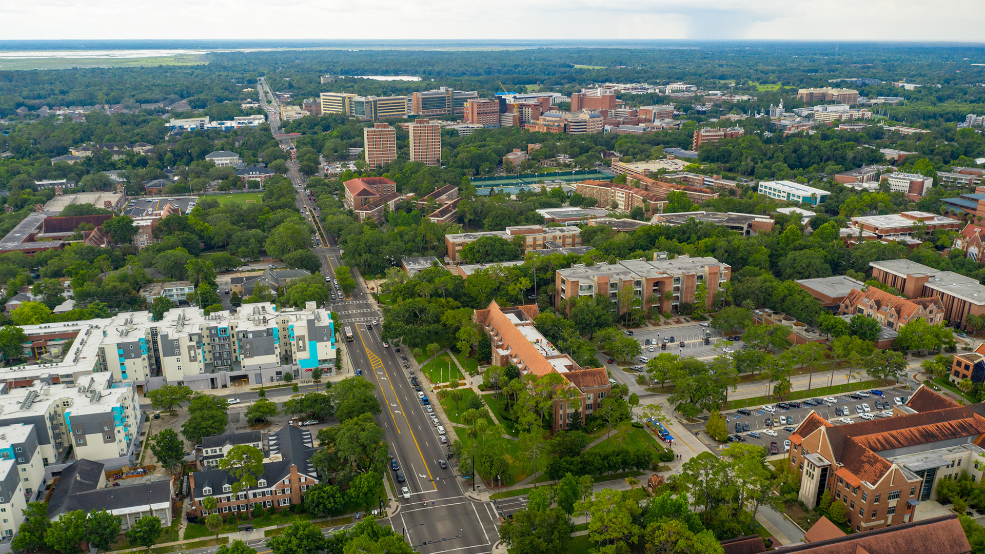 aerial view of Gainesville